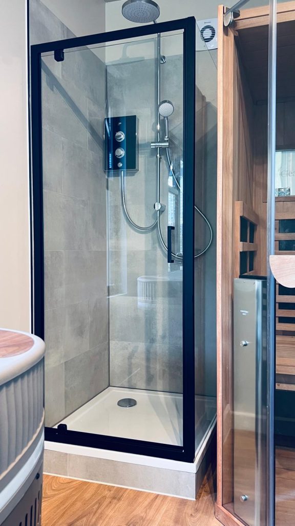 Shower installation.North Hill Highgate